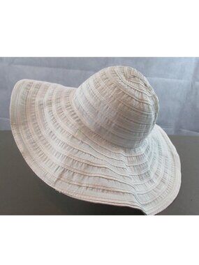 August Hats Round & Round Floppy Hat, White, One Size